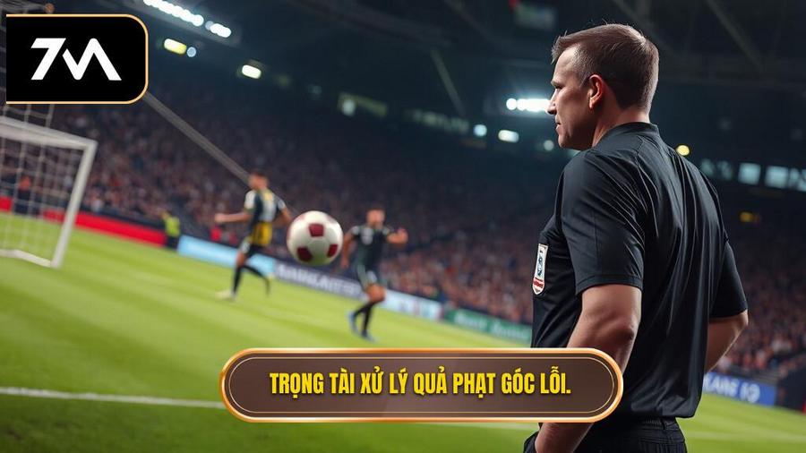 Trọng tài quyết định thế nào khi Quả phạt góc bóng đi ra ngoài sân rồi bay vào lại?